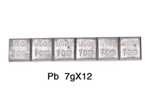 铅质粘贴式平衡块 pb 7g*12
