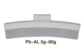 铅质卡钩式平衡块 pb-AL 5g-60g