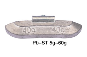 铅质卡钩式平衡块 pb-ST 5g-60g