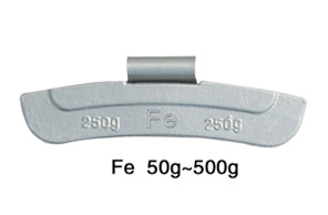 大巴式车轮平衡块 Fe 50g-500g