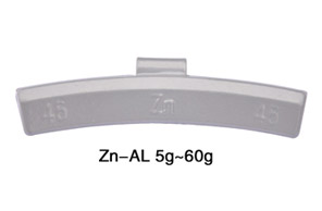 锌质卡钩式平衡块 Zn-AL 5g-60g
